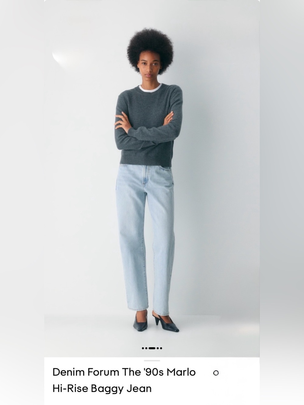 Denim Forum Light Blue Boyfriend Jeans